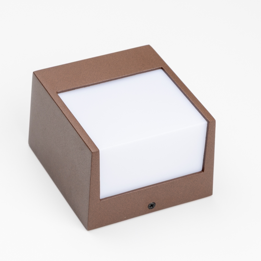 BRILAGI - LED väggarmatur för utomhusbruk TERNI LED/12W/230V, brun, IP44
