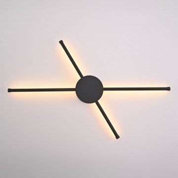 Brilagi - LED väggbelysning LUGO QUATTRO LED/16W/230V svart