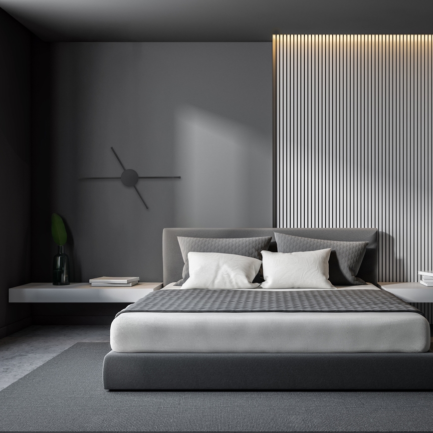 Brilagi - LED väggbelysning LUGO QUATTRO LED/16W/230V svart