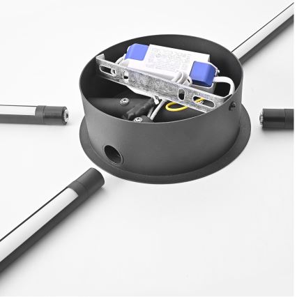 Brilagi - LED väggbelysning LUGO QUATTRO LED/16W/230V svart