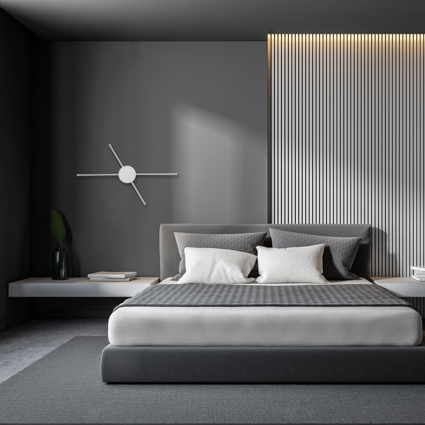 Brilagi - LED väggbelysning LUGO QUATTRO LED/16W/230V vit