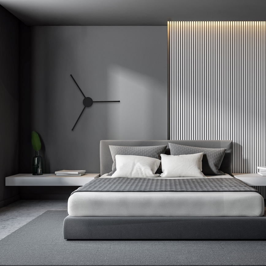 Brilagi - LED väggbelysning LUGO TRE LED/14W/230V svart