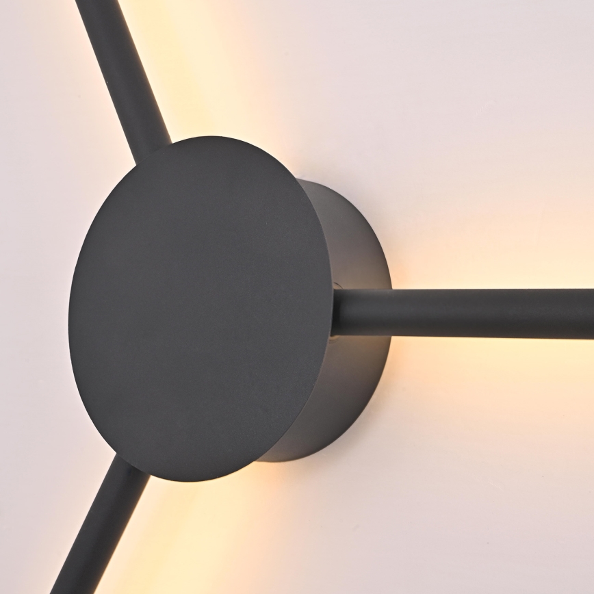 Brilagi - LED väggbelysning LUGO TRE LED/14W/230V svart