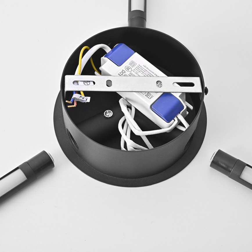 Brilagi - LED väggbelysning LUGO TRE LED/14W/230V svart