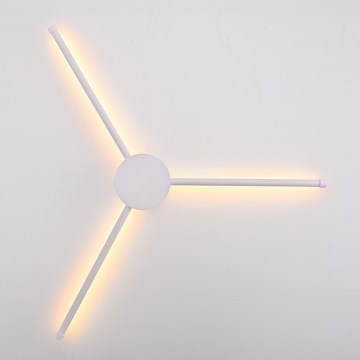 Brilagi - LED väggbelysning LUGO TRE LED/14W/230V vit