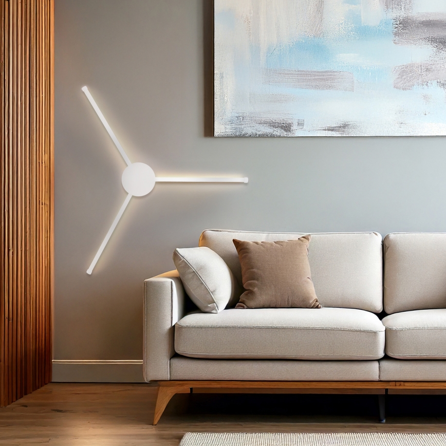 Brilagi - LED väggbelysning LUGO TRE LED/14W/230V vit