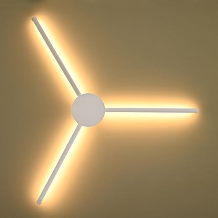 Brilagi - LED väggbelysning LUGO TRE LED/14W/230V vit