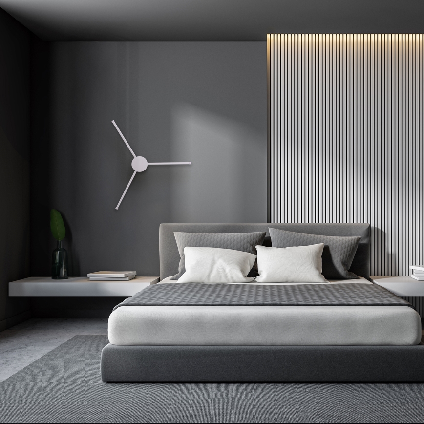 Brilagi - LED väggbelysning LUGO TRE LED/14W/230V vit