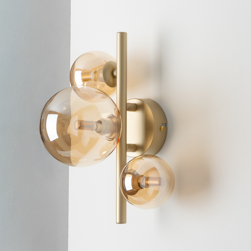 Brilagi - LED väggbelysning MILLA 3xG9/3W/230V guld