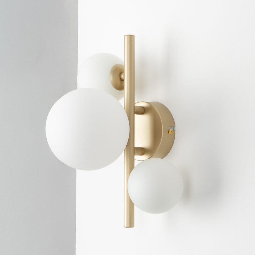 Brilagi - LED väggbelysning MILLA 3xG9/3W/230V guld/vit