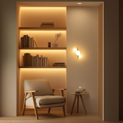 Brilagi - LED väggbelysning MILLA 3xG9/3W/230V guld/vit