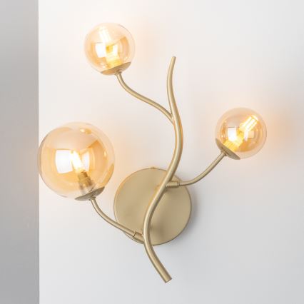 Brilagi - LED väggbelysning MISTEL 3xG9/3W/230V guld