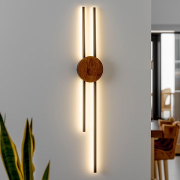 Brilagi - LED väggbelysning WOODY COLLINE LED/15W/230V 80 cm ek körsbär