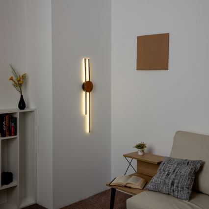 Brilagi - LED väggbelysning WOODY COLLINE LED/15W/230V 80 cm ek körsbär