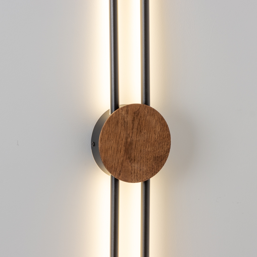 Brilagi - LED väggbelysning WOODY COLLINE LED/15W/230V 80 cm ek körsbär