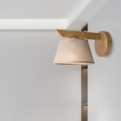 Brilagi - LED  Vägglampa ANTHONY 1xE14/40W/230V ek/beige