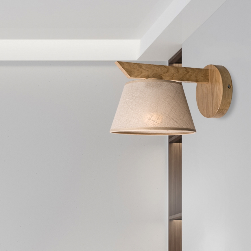 Brilagi - LED  Vägglampa ANTHONY 1xE14/40W/230V ek/beige