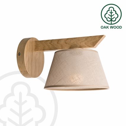 Brilagi - LED  Vägglampa ANTHONY 1xE14/40W/230V ek/beige