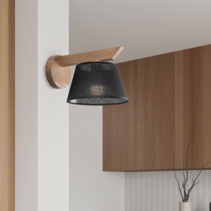 Brilagi - LED  Vägglampa ANTHONY 1xE14/40W/230V ek/svart