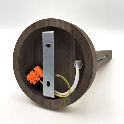 Brilagi - LED Vägglampa ANTHONY 1xE14/40W/230V ek valnöt/svart