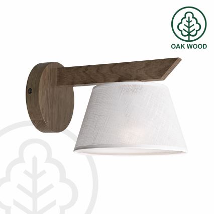 Brilagi - LED Vägglampa ANTHONY 1xE14/40W/230V ek valnöt/vit