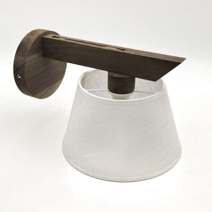 Brilagi - LED Vägglampa ANTHONY 1xE14/40W/230V ek valnöt/vit