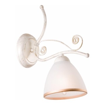 Brilagi - LED-vägglampa ANTICO 1xE27/60W/230V 3000K vit patina