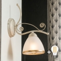 Brilagi - LED vägglampa ANTICO 1xE27/60W/230V vit patina