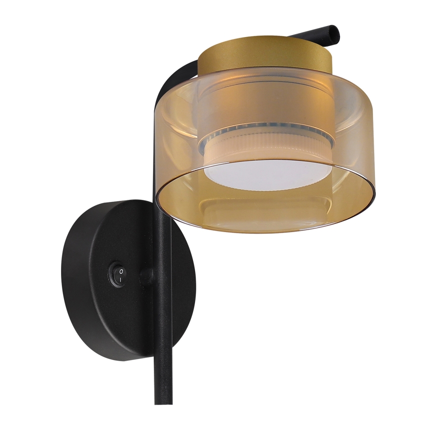 Brilagi - LED Vägglampa AURA LUX 1xGX53/30W/230V svart/guld