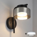 Brilagi - LED Vägglampa AURA LUX 1xGX53/30W/230V svart/rökfärgad