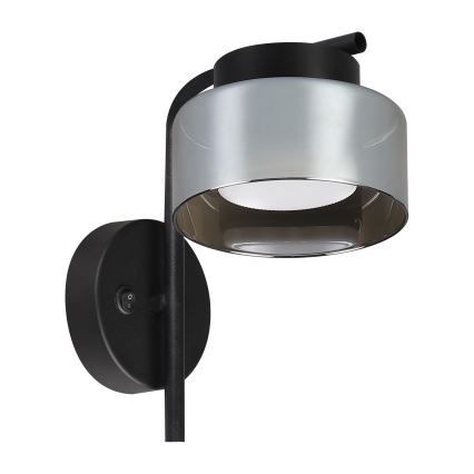 Brilagi - LED Vägglampa AURA LUX 1xGX53/30W/230V svart/rökfärgad