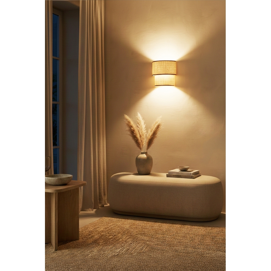 Brilagi - LED-vägglampa BOHO ECO 1xE27/10W/230V beige