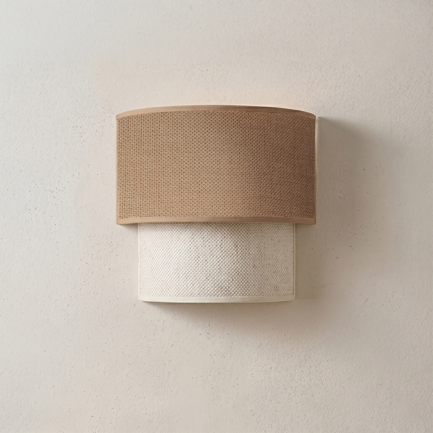 Brilagi - LED-vägglampa BOHO ECO 1xE27/10W/230V beige/krämfärgad