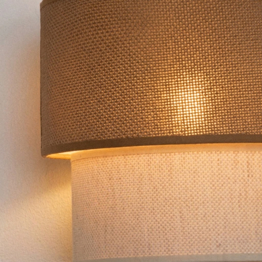 Brilagi - LED-vägglampa BOHO ECO 1xE27/10W/230V beige/krämfärgad