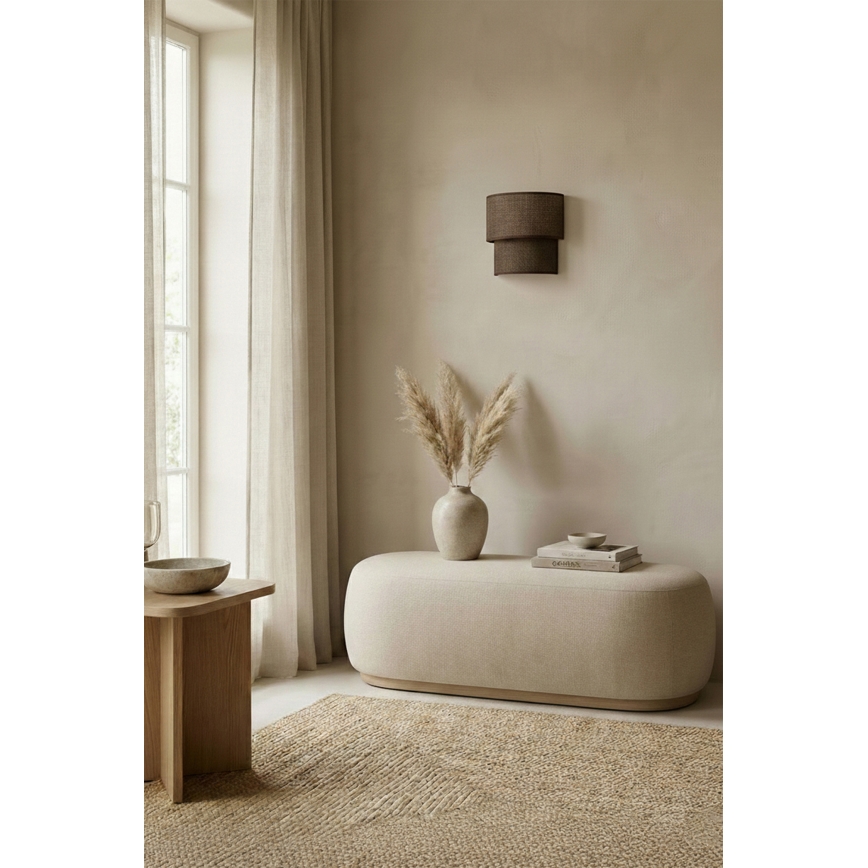 Brilagi - LED-vägglampa BOHO ECO 1xE27/10W/230V brun