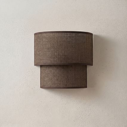 Brilagi - LED-vägglampa BOHO ECO 1xE27/10W/230V brun