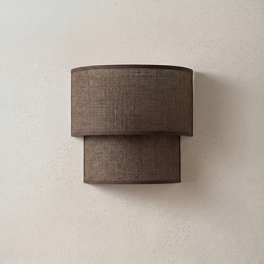 Brilagi - LED-vägglampa BOHO ECO 1xE27/10W/230V brun
