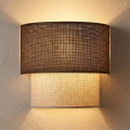Brilagi - LED-vägglampa BOHO ECO 1xE27/10W/230V brun/krämfärgad