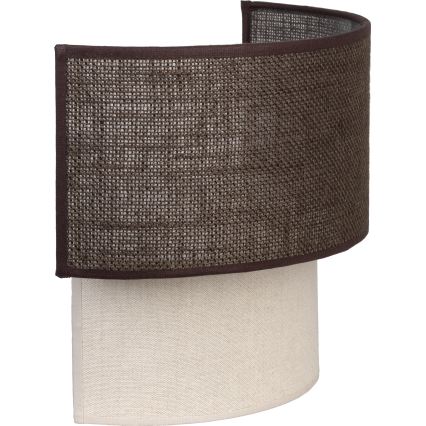 BRILAGI - LED-vägglampa BOHO ECO 1xE27/10W/230V brun/krämfärgad