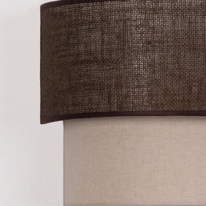 BRILAGI - LED-vägglampa BOHO ECO 1xE27/10W/230V brun/krämfärgad