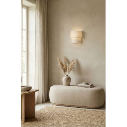 BRILAGI - LED-vägglampa BOHO ECO 1xE27/10W/230V krämfärgad
