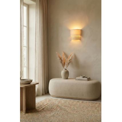BRILAGI - LED-vägglampa BOHO ECO 1xE27/10W/230V krämfärgad