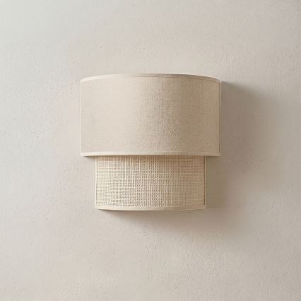 BRILAGI - LED-vägglampa BOHO ECO 1xE27/10W/230V krämfärgad