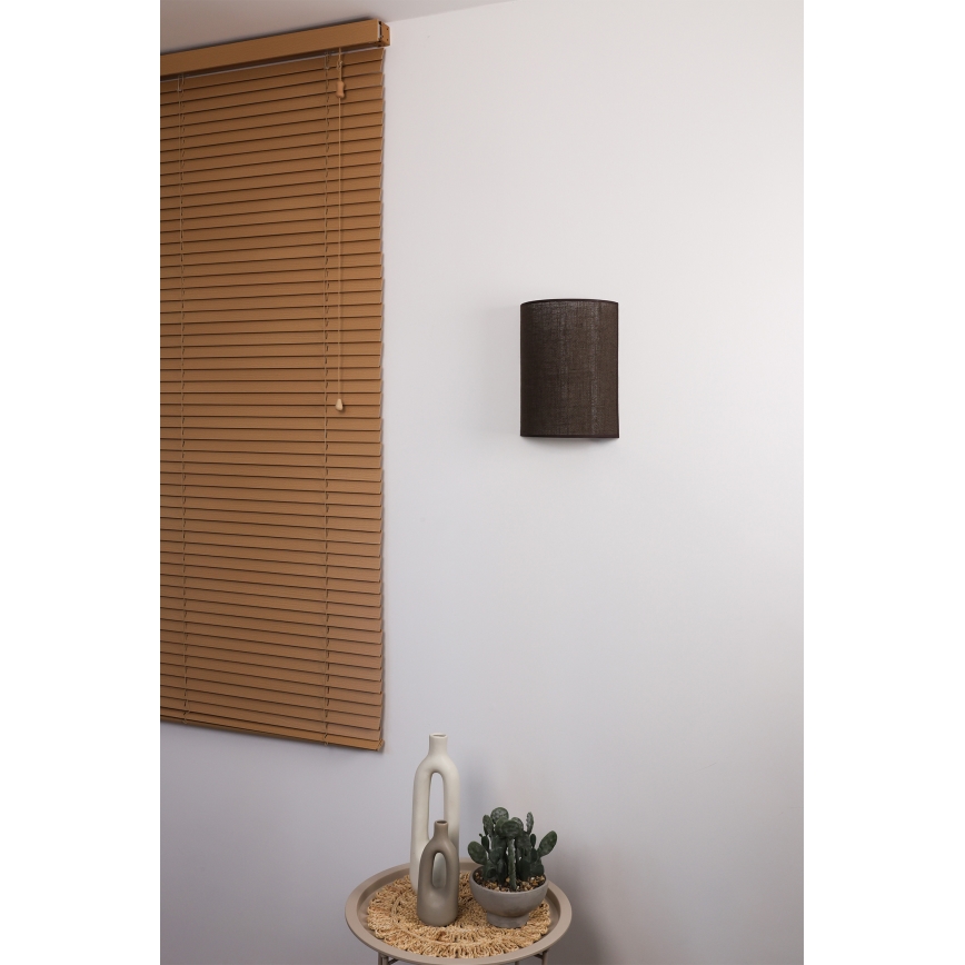Brilagi - LED vägglampa BOHO-stil 1xE27/15W/230V brun