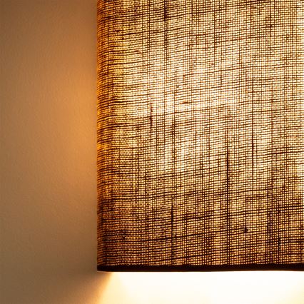 Brilagi - LED vägglampa BOHO-stil 1xE27/15W/230V brun