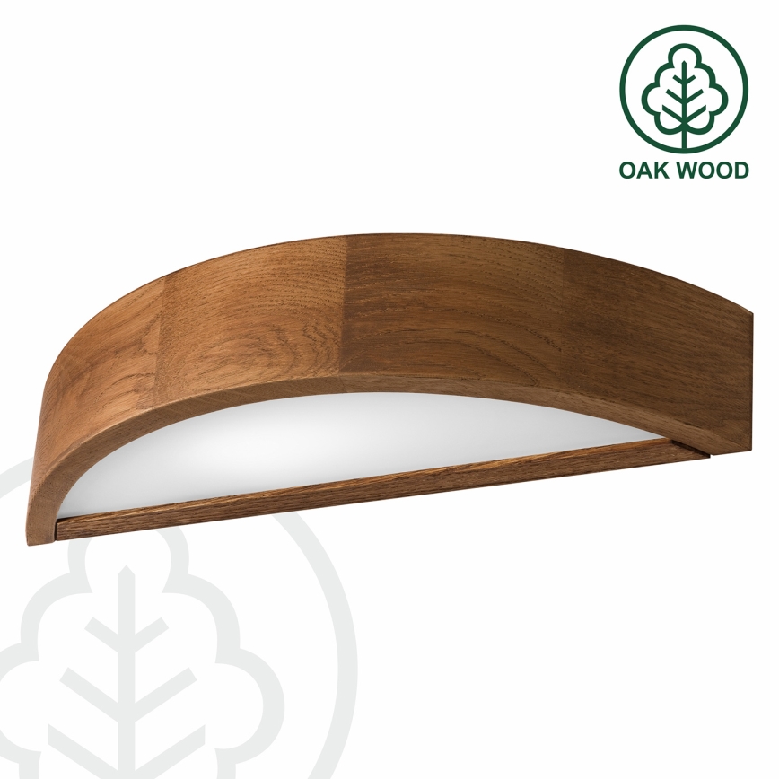 BRILAGI - LED vägglampa CARVALHO 1xE27/15W/230V ek/körsbär