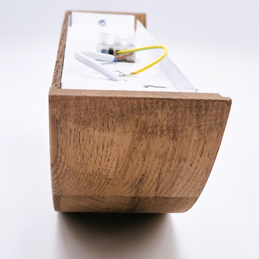 BRILAGI - LED vägglampa CARVALHO 1xE27/15W/230V ek/körsbär
