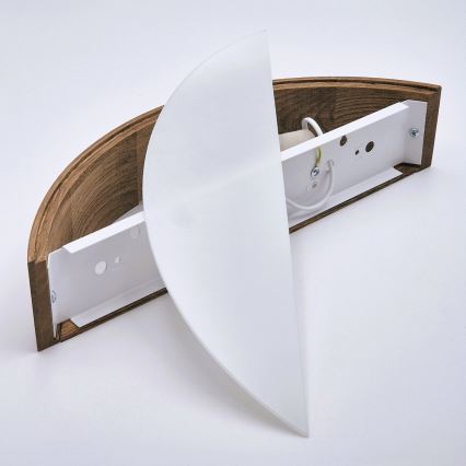 BRILAGI - LED vägglampa CARVALHO 1xE27/15W/230V ek/körsbär