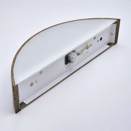 Brilagi - LED-vägglampa CARVALHO 1xE27/15W/230V ek/valnöt