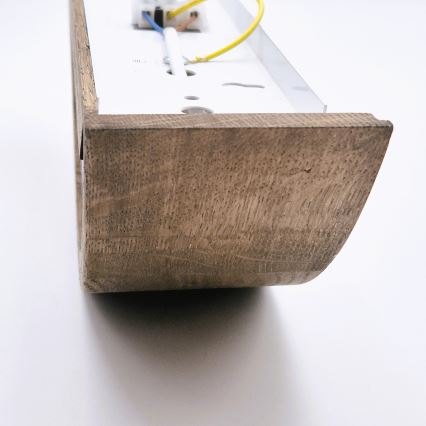 Brilagi - LED-vägglampa CARVALHO 1xE27/15W/230V ek/valnöt